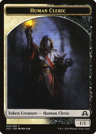 Human Cleric Token [Shadows over Innistrad Tokens] | North Game Den