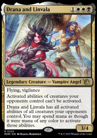 Drana and Linvala (Promo Pack) [March of the Machine Promos] | North Game Den