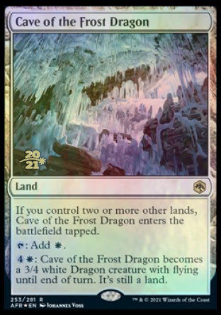 Cave of the Frost Dragon [Dungeons & Dragons: Adventures in the Forgotten Realms Prerelease Promos] | North Game Den