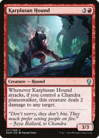 Karplusan Hound [Dominaria] | North Game Den