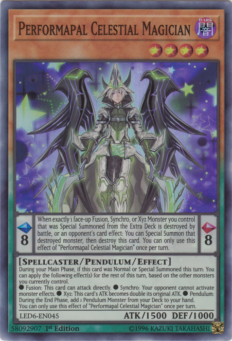 Performapal Celestial Magician [LED6-EN045] Super Rare | North Game Den
