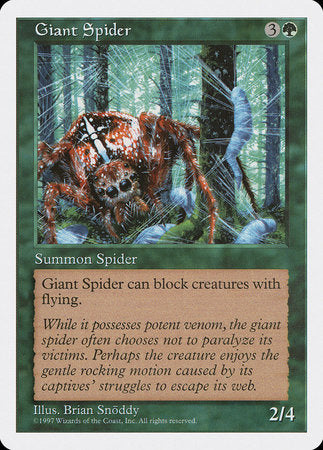 Giant Spider [Fifth Edition] | North Game Den