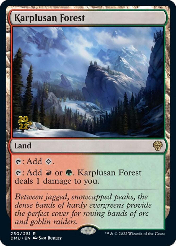 Karplusan Forest [Dominaria United Prerelease Promos] | North Game Den