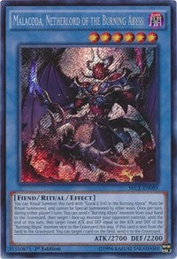 Malacoda, Netherlord of the Burning Abyss [SECE-EN085] Secret Rare | North Game Den