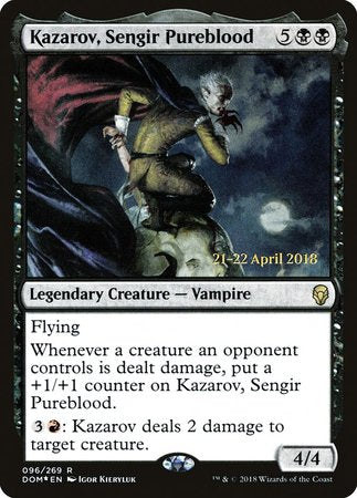 Kazarov, Sengir Pureblood [Dominaria Promos] | North Game Den