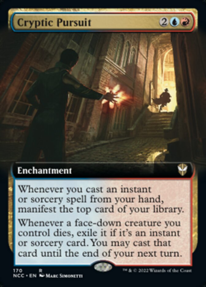 Cryptic Pursuit (Extended Art) [Streets of New Capenna Commander] | North Game Den