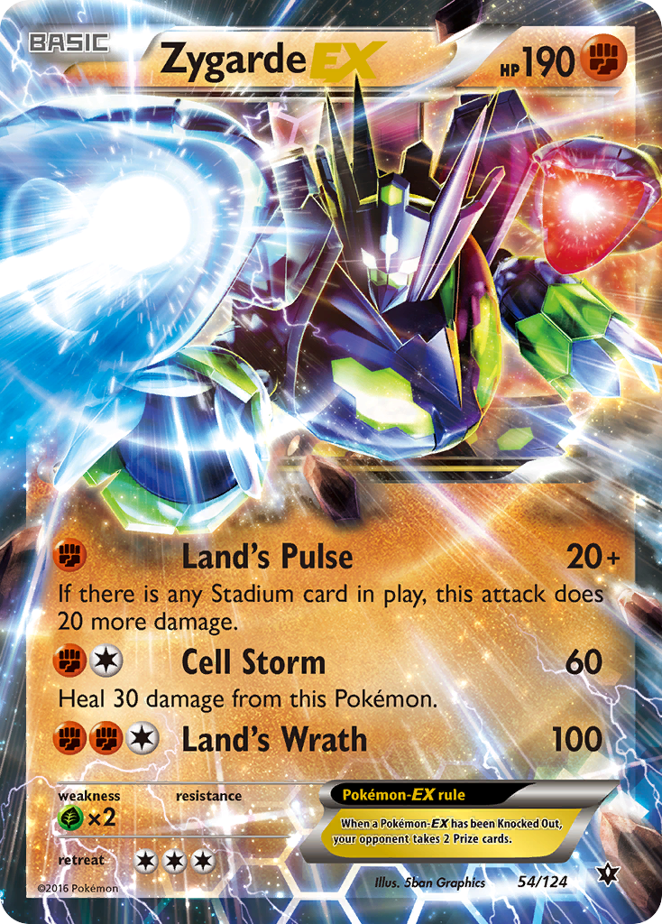 Zygarde EX (54/124) [XY: Fates Collide] | North Game Den