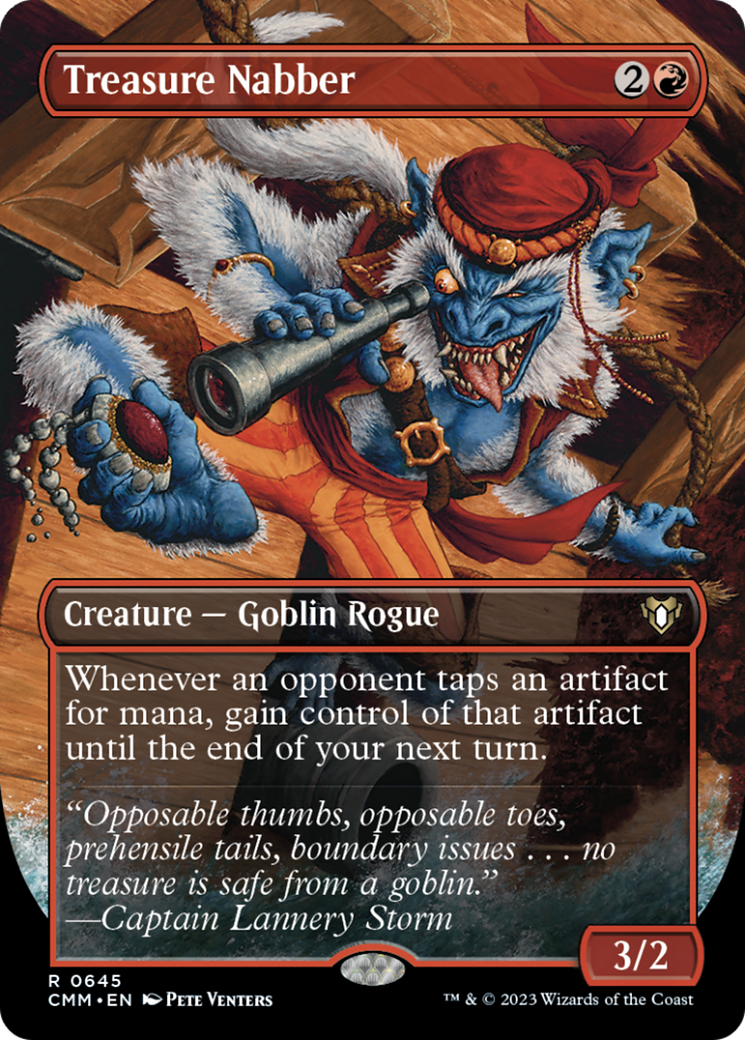 Treasure Nabber (Borderless Alternate Art) [Commander Masters] | North Game Den