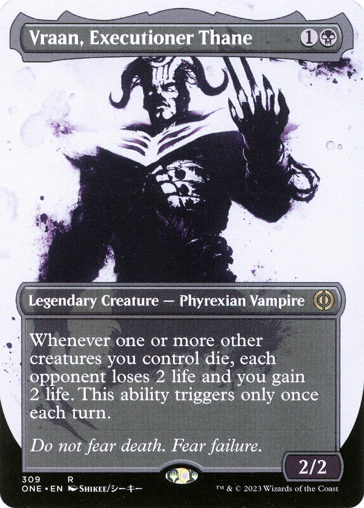 Vraan, Executioner Thane (Borderless Ichor) [Phyrexia: All Will Be One] | North Game Den