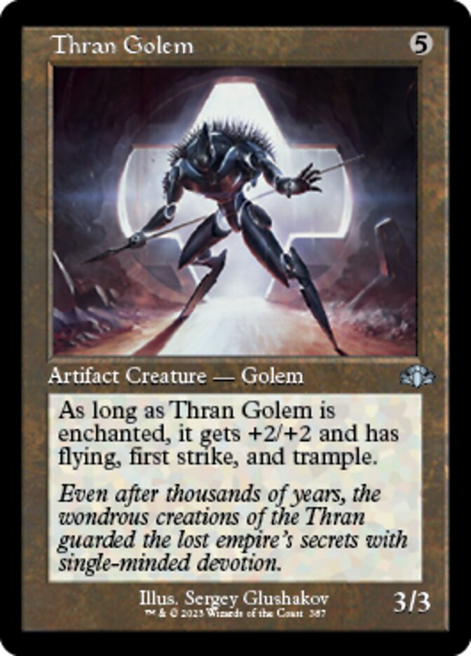 Thran Golem (Retro) [Dominaria Remastered] | North Game Den