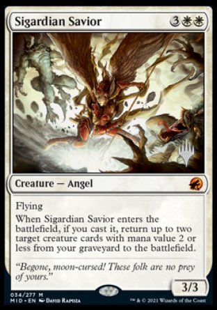 Sigardian Savior (Promo Pack) [Innistrad: Midnight Hunt Promos] | North Game Den