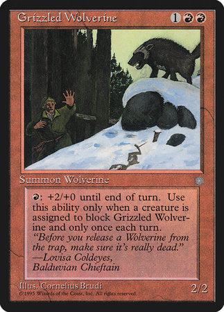 Grizzled Wolverine [Ice Age] | North Game Den