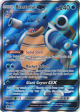 Blastoise GX (SM189) (Jumbo Card) [Sun & Moon: Black Star Promos] | North Game Den