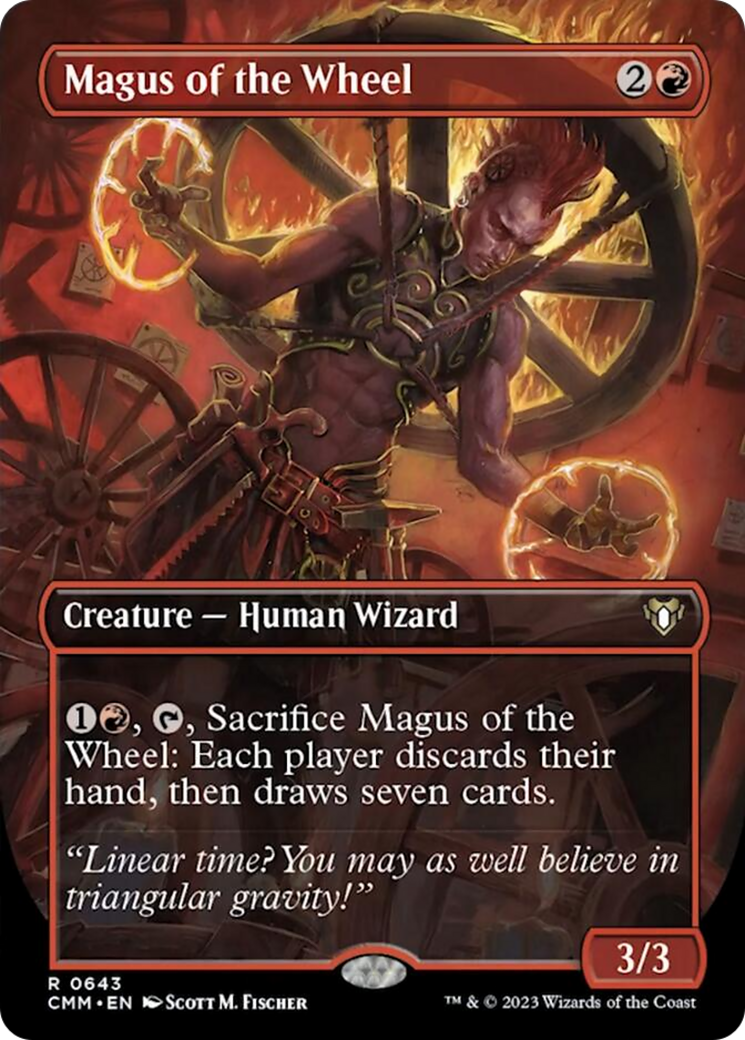Magus of the Wheel (Borderless Alternate Art) [Commander Masters] | North Game Den