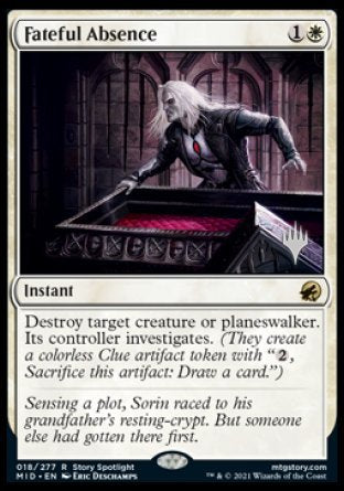 Fateful Absence (Promo Pack) [Innistrad: Midnight Hunt Promos] | North Game Den