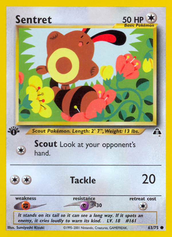 Sentret (63/75) [Neo Discovery 1st Edition] | North Game Den