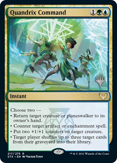 Quandrix Command (Promo Pack) [Strixhaven: School of Mages Promos] | North Game Den