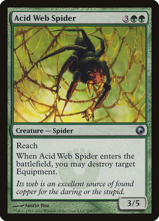 Acid Web Spider [Scars of Mirrodin] | North Game Den