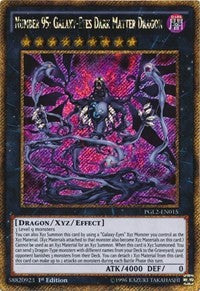 Number 95: Galaxy-Eyes Dark Matter Dragon [PGL2-EN015] Gold Secret Rare | North Game Den