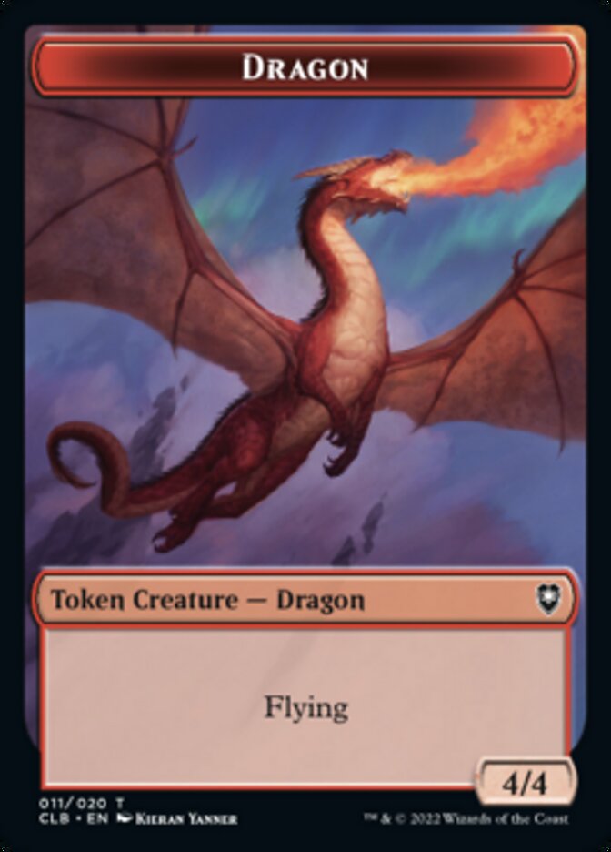 Dragon Token [Commander Legends: Battle for Baldur's Gate Tokens] | North Game Den