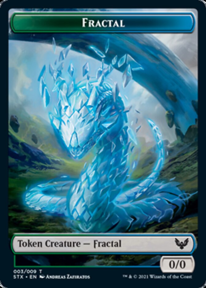 Copy // Fractal Token [Commander 2021 Tokens] | North Game Den