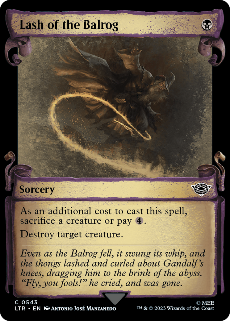 Lash of the Balrog [The Lord of the Rings: Tales of Middle-Earth Showcase Scrolls] | North Game Den
