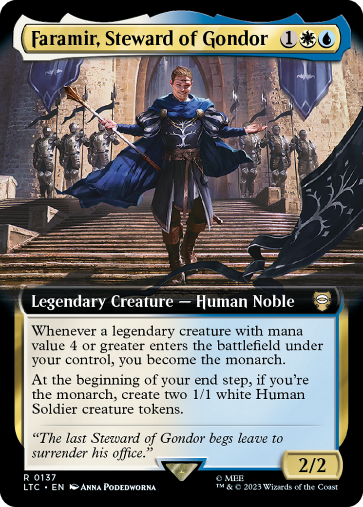 Faramir, Steward of Gondor (Extended Art) [The Lord of the Rings: Tales of Middle-Earth Commander] | North Game Den