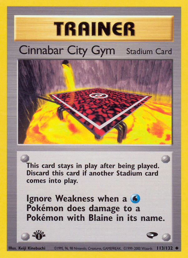 Cinnabar City Gym (113/132) [Gym Challenge 1st Edition] | North Game Den