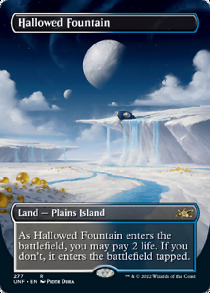 Hallowed Fountain (Borderless) [Unfinity] | North Game Den