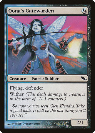Oona's Gatewarden [Shadowmoor] | North Game Den