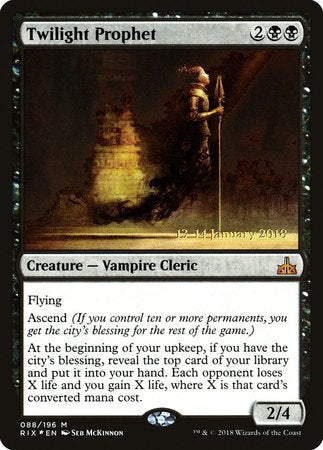 Twilight Prophet [Rivals of Ixalan Promos] | North Game Den