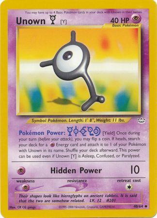 Unown [Y] (40/64) [Neo Revelation Unlimited] | North Game Den