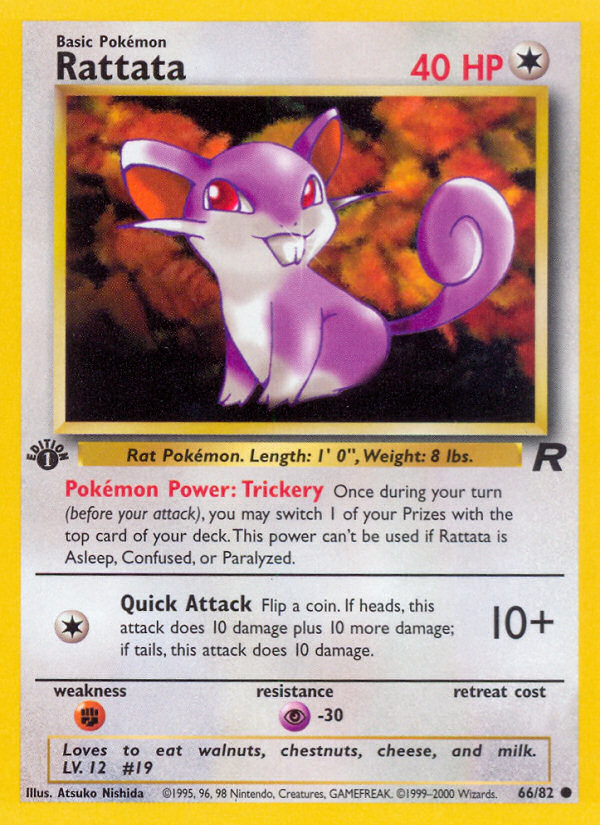 Rattata (66/82) [Team Rocket 1st Edition] | North Game Den