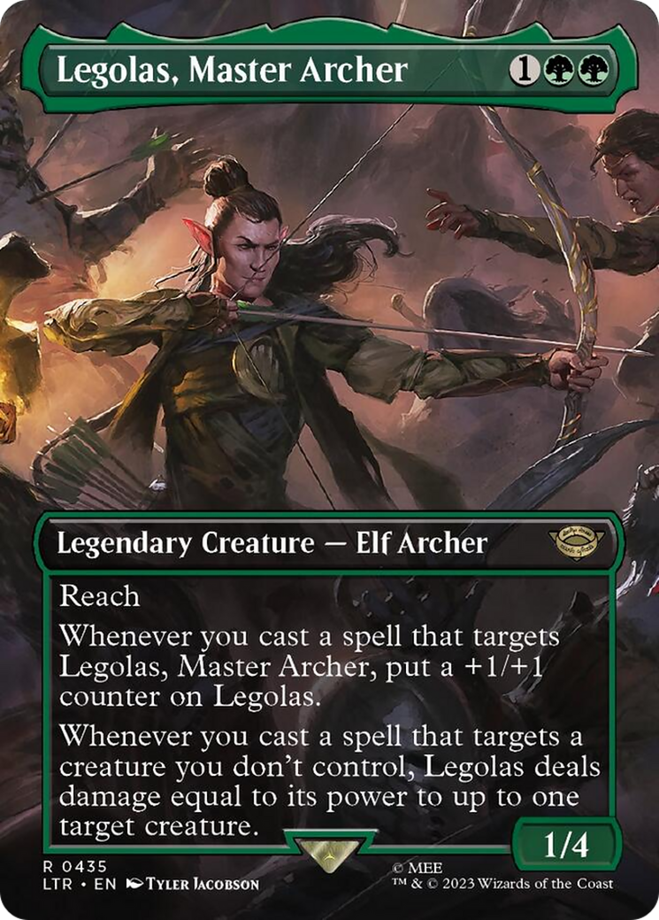 Legolas, Master Archer (Borderless Alternate Art) [The Lord of the Rings: Tales of Middle-Earth] | North Game Den