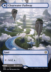 Clearwater Pathway // Murkwater Pathway (Borderless) [Zendikar Rising] | North Game Den