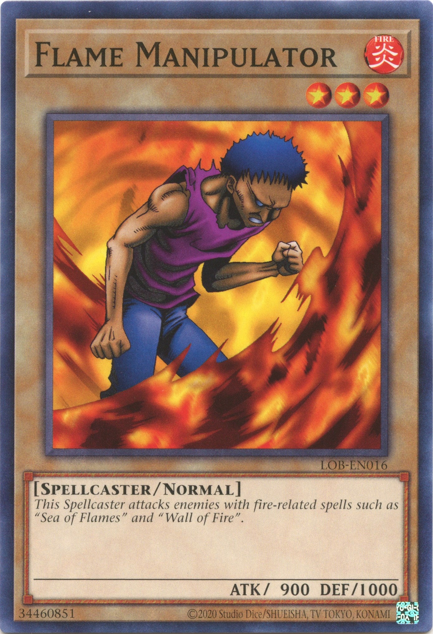 Flame Manipulator (25th Anniversary) [LOB-EN016] Common | North Game Den