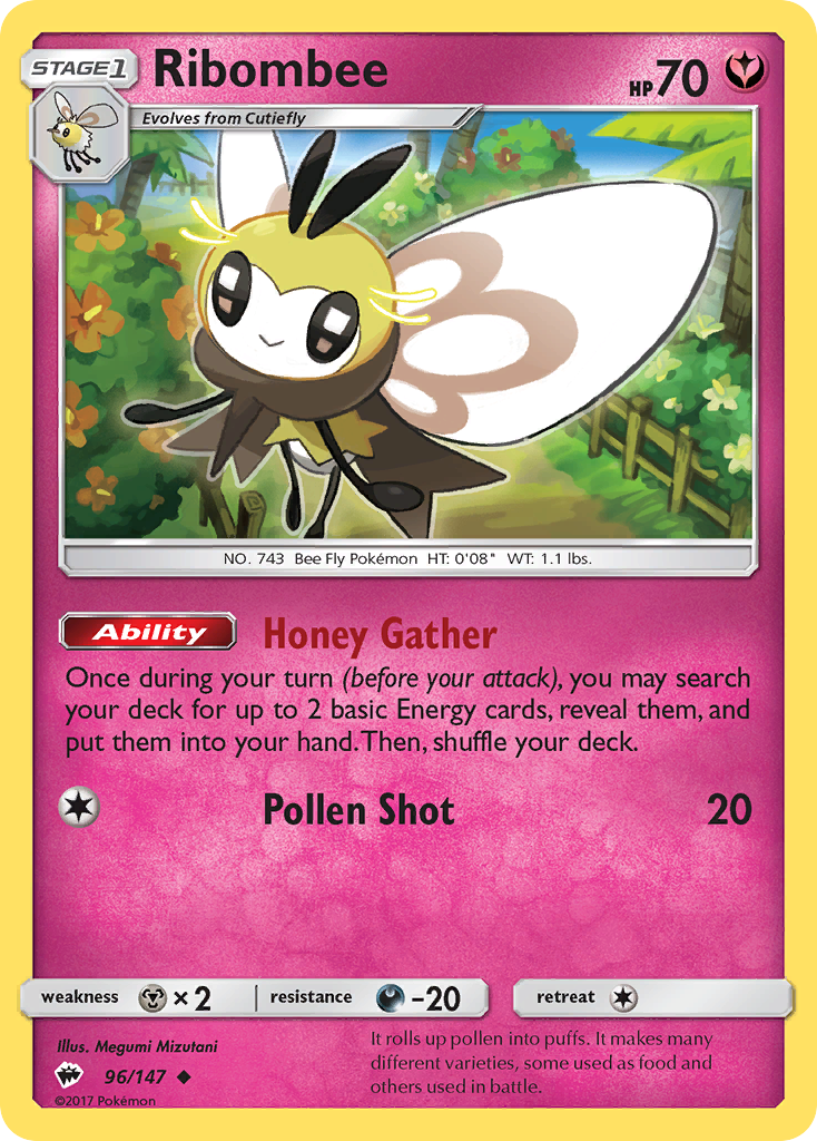 Ribombee (96/147) [Sun & Moon: Burning Shadows] | North Game Den