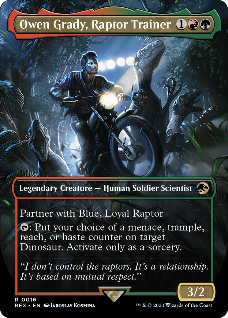 Owen Grady, Raptor Trainer (Borderless) [Jurassic World Collection] | North Game Den