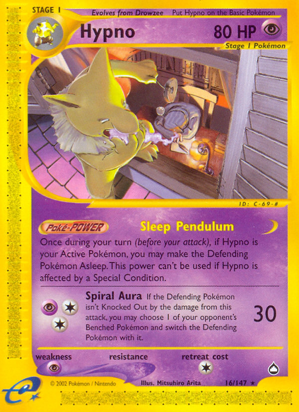 Hypno (16/147) [Aquapolis] | North Game Den