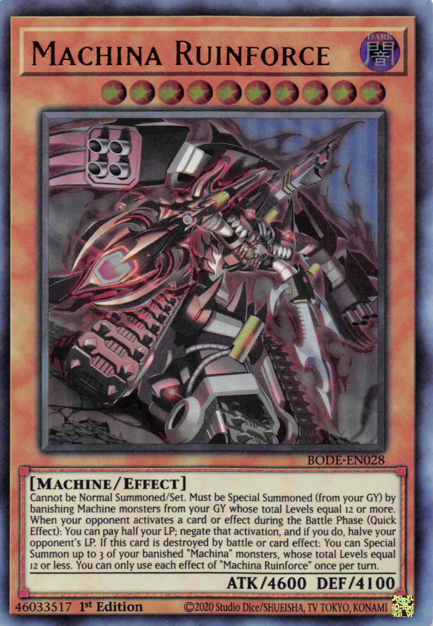 Machina Ruinforce [BODE-EN028] Ultra Rare | North Game Den