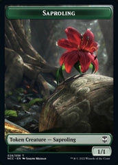 Beast // Saproling Double-sided Token [Streets of New Capenna Commander Tokens] | North Game Den