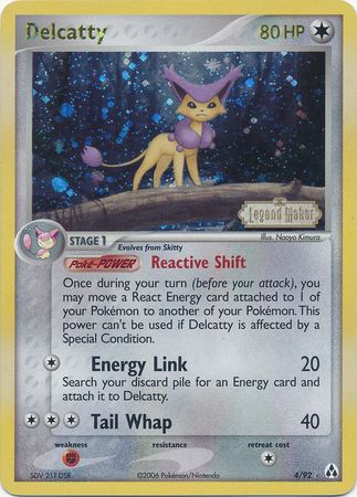 Delcatty (4/92) (Stamped) [EX: Legend Maker] | North Game Den