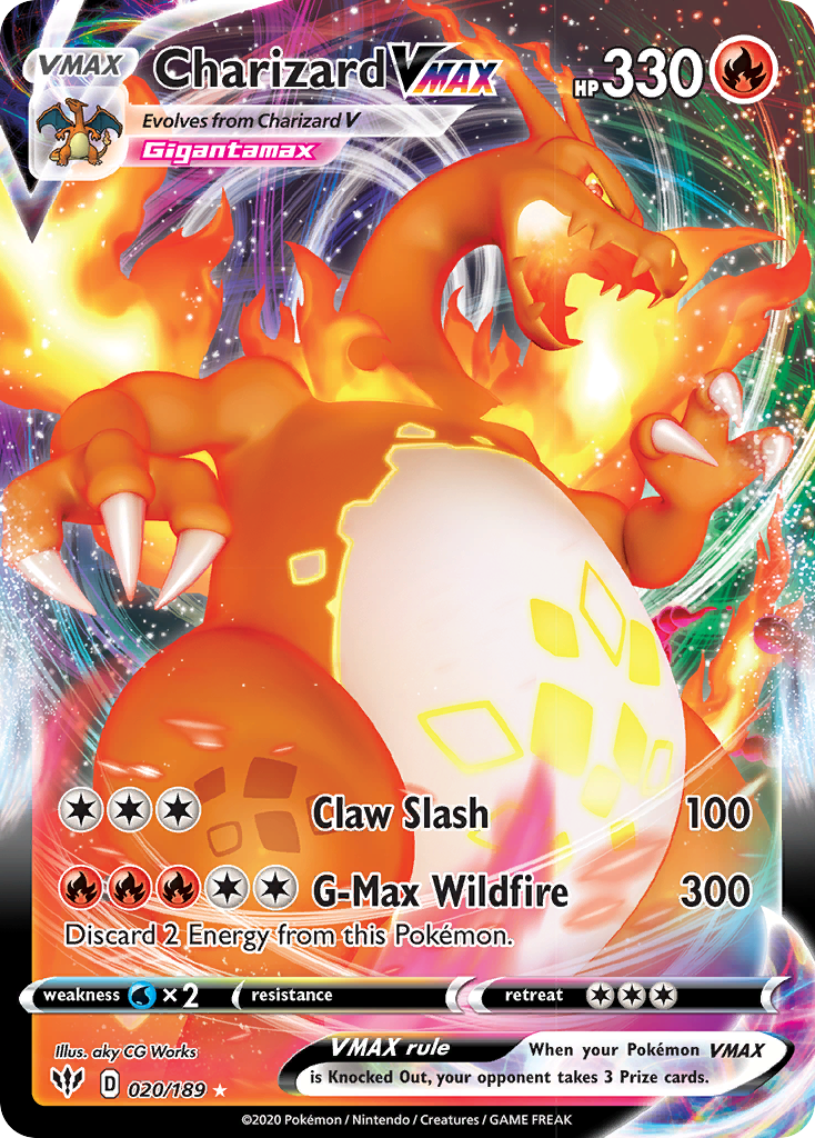 Charizard VMAX (020/189) [Sword & Shield: Darkness Ablaze] | North Game Den