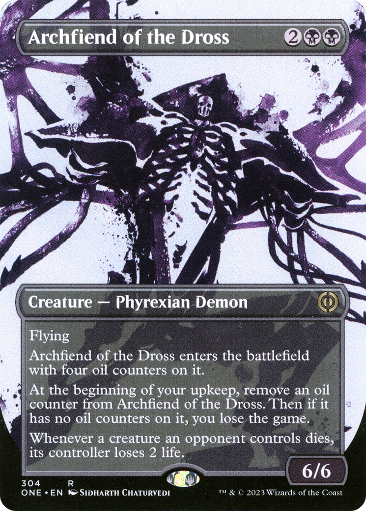 Archfiend of the Dross (Borderless Ichor) [Phyrexia: All Will Be One] | North Game Den