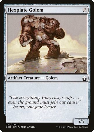 Hexplate Golem [Battlebond] | North Game Den