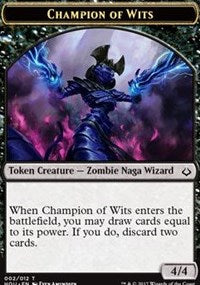 Champion of Wits // Insect Double-sided Token [Hour of Devastation Tokens] | North Game Den