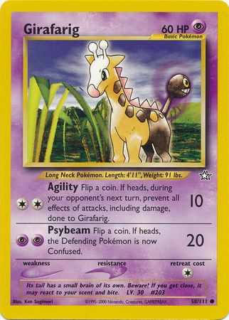 Girafarig (58/111) [Neo Genesis Unlimited] | North Game Den