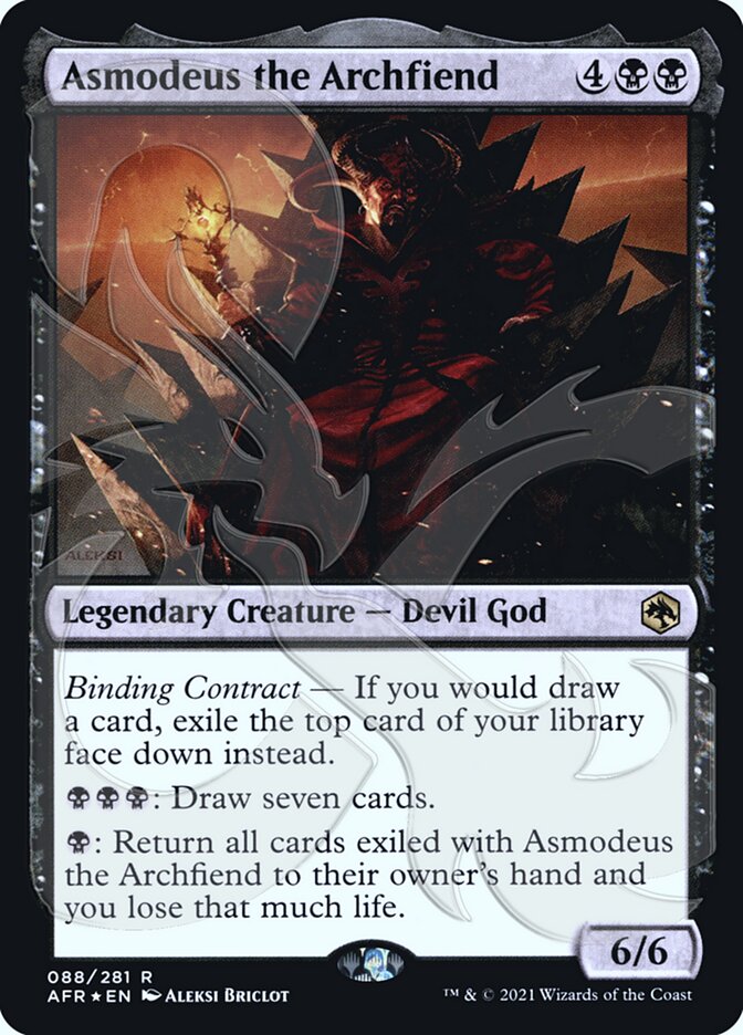 Asmodeus the Archfiend (Ampersand Promo) [Dungeons & Dragons: Adventures in the Forgotten Realms Promos] | North Game Den