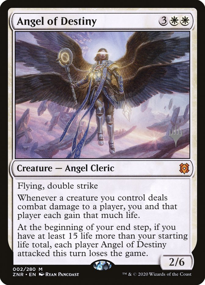 Angel of Destiny (Promo Pack) [Zendikar Rising Promos] | North Game Den