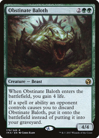 Obstinate Baloth [Iconic Masters] | North Game Den